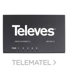 TELEVES - SWITCH 1GB 5 PUERTOS SOBREMESA