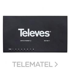 TELEVES - SWITCH 1GB 8 PUERTOS SOBREMESA