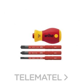 WIHA - KIT DESTORN. CORTO + 3 PUNTAS 1000V