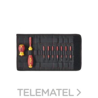 WIHA - JUEGO DESTORNILLADOR + 9 PUNTAS 1000V