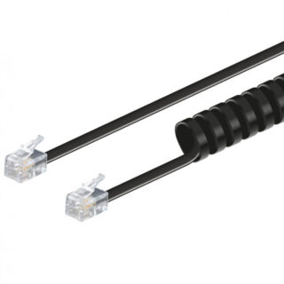 ELECTRO DH - CONEXION RIZO 4P4C M/M 2,1 M NEGRO