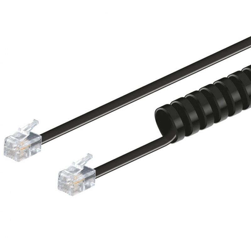ELECTRO DH - CONEXION RIZO 4P4C M/M 2,1 M NEGRO