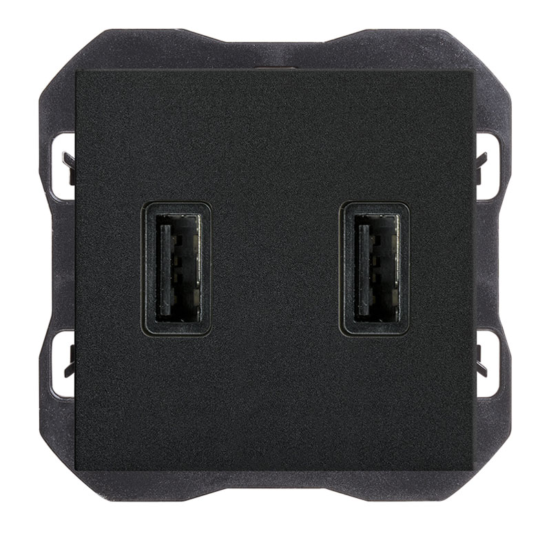 SIMON - CARGADOR USB A+A 270 NEG. MATE
