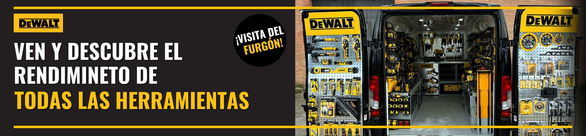 El furgón DEWALT llega a MEALSA