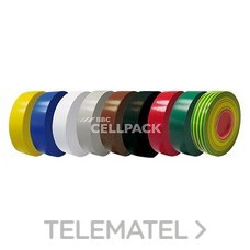 CELLPACK - ROLLO 25M CINTA AISLANTE VERDE - Imagen 2