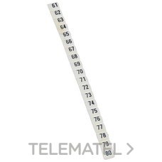LEGRAND - ETIQUETA 0.5-1.5MM² NUMEROS 61-80