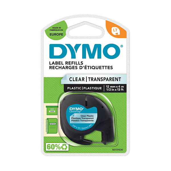 DYMO - CINTA PLASTICA P/LETRATAG TRANSPAR.