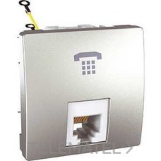 SCHNEIDER ELECTRIC - TOMA RJ12 UNICA ANC. ALUM. U3.497.30