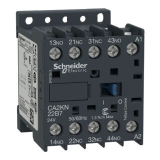 SCHNEIDER ELECTRIC - CONTACTOR AUX. CA2K 2NA+2NC 24VAC