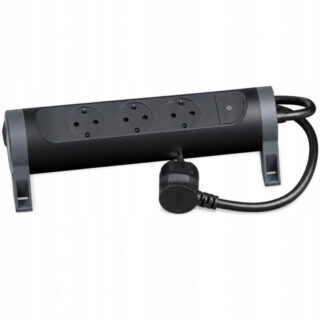 LEGRAND - REGLETA 3XSCH. C/INT Y CABLE 1.5M NEGRO