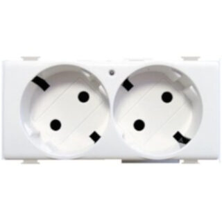 BTICINO - BASE SCHUKO DOBLE BLANCO