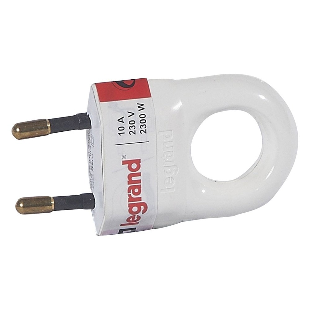 LEGRAND - CLAVIJA BIPOLAR 2P 10A BLANCO - Imagen 2