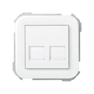 SIMON - PLACA 2XRJ AMP 31 B.NIEVE