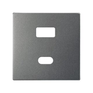 SIMON - TAPA 82 2XUSB A+C TITANIO