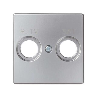 SIMON - PLACA R-TV+SAT 82 ALUMINIO MATE